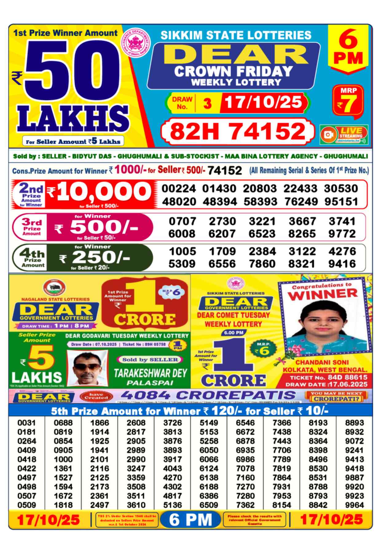 Lottery Result 6PM