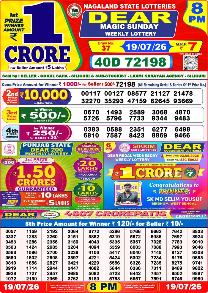 Lottery Result 8PM